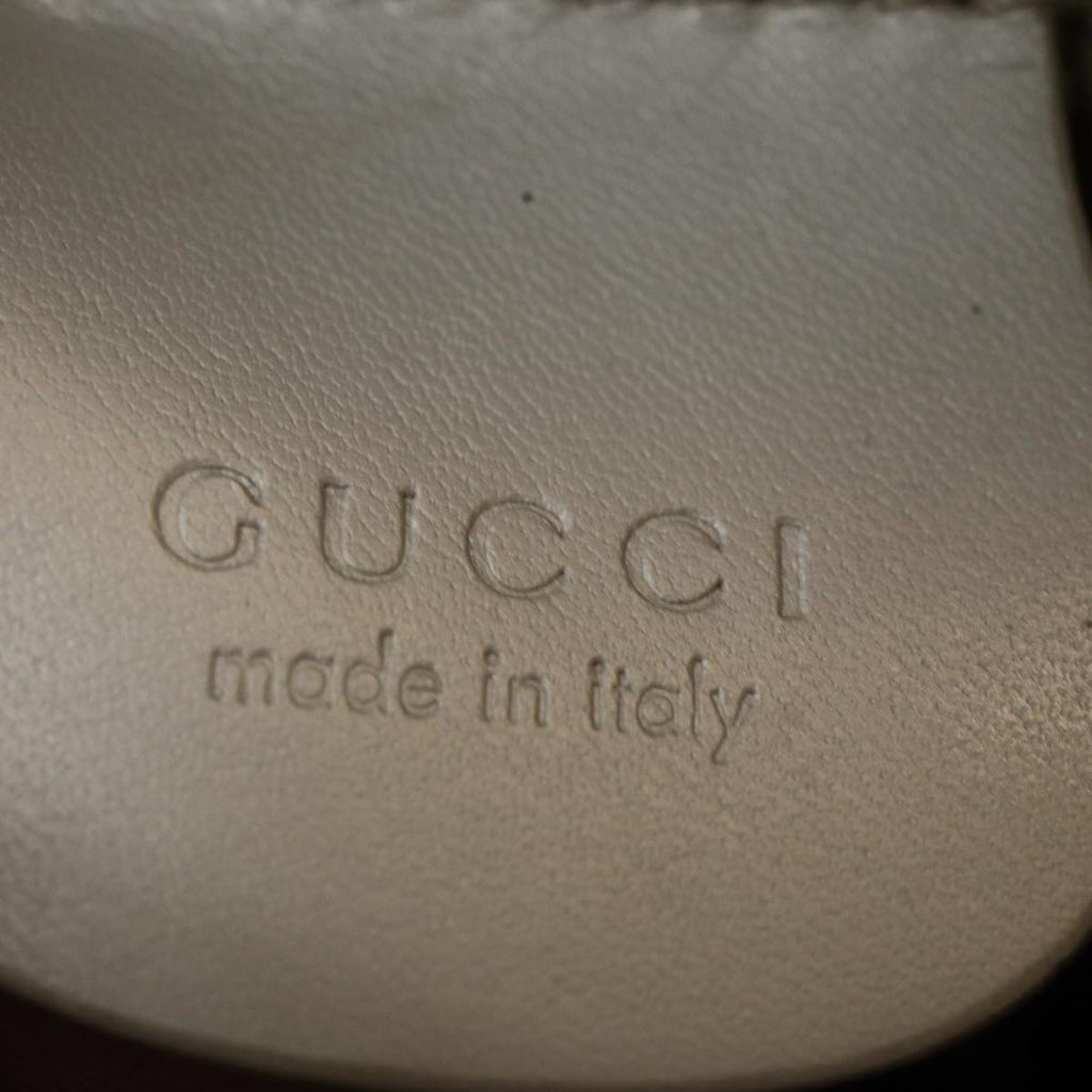 GUCCI Hand Bag Leather 2way White bs16589