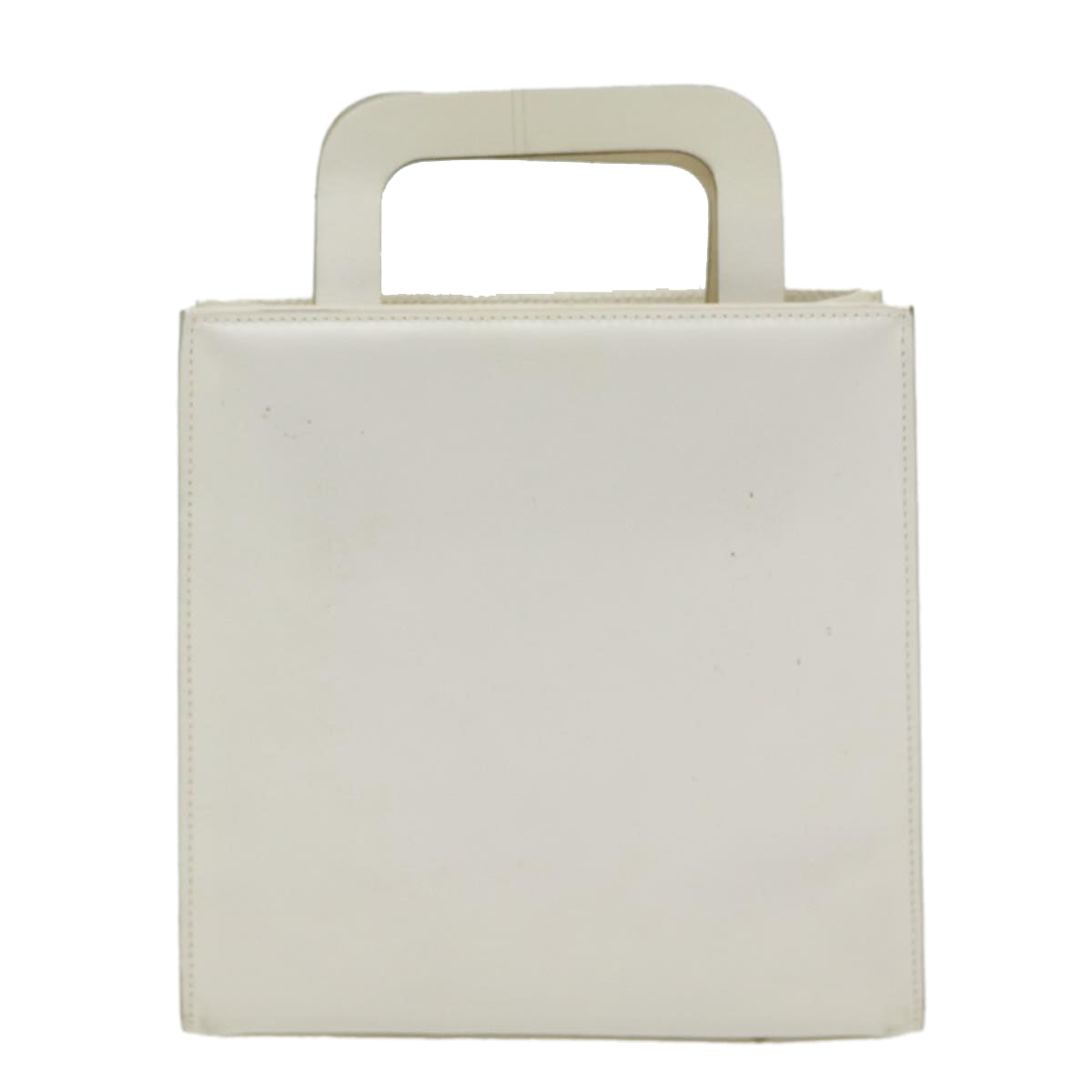GUCCI Hand Bag Leather 2way White bs16589