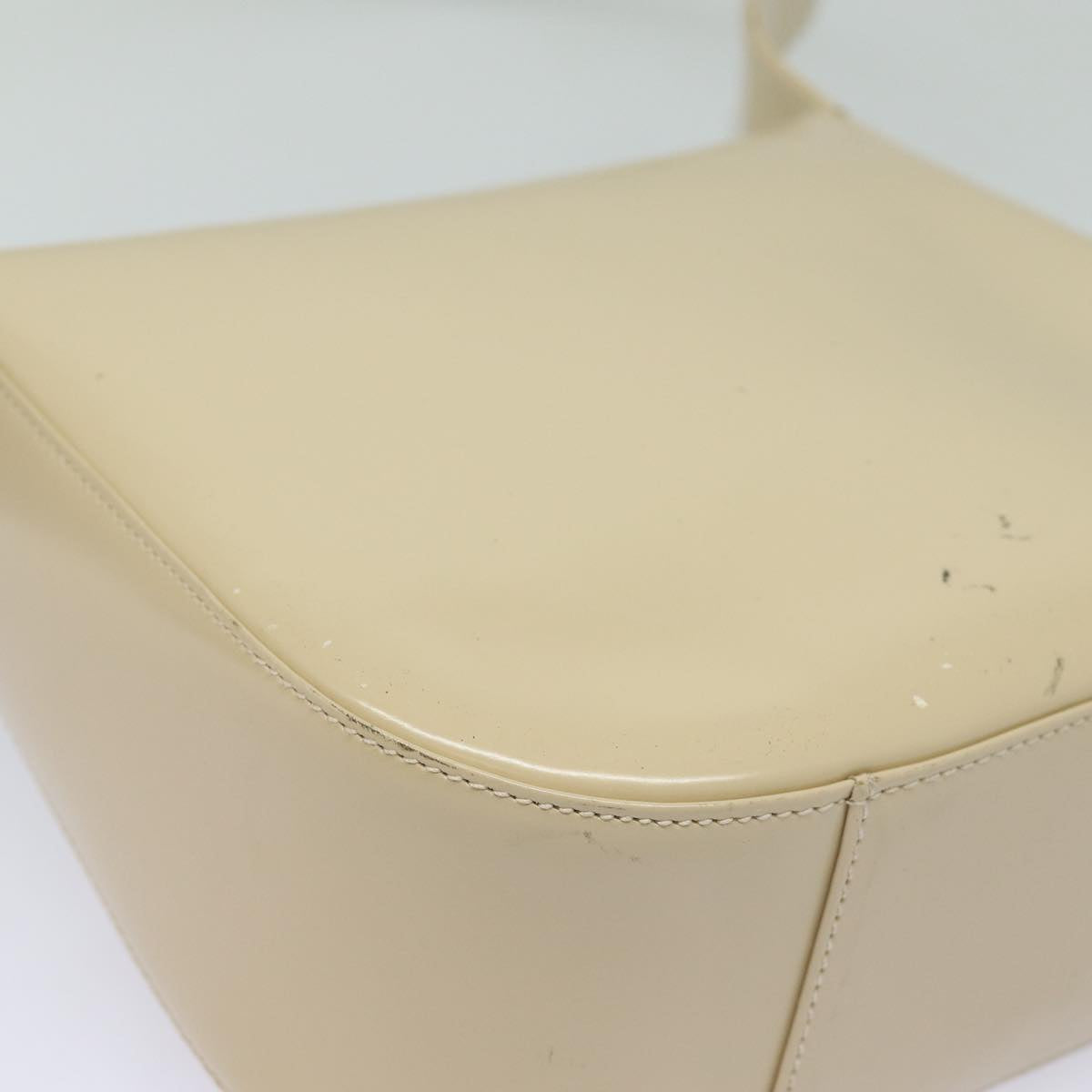 GUCCI Shoulder Bag Enamel Beige Silver 007 2046 0250 bs16623