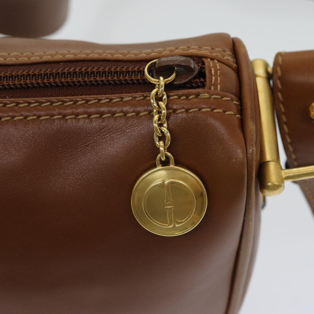GUCCI Horsebit Shoulder Bag Leather Brown Gold 007 090 0213 bs16624