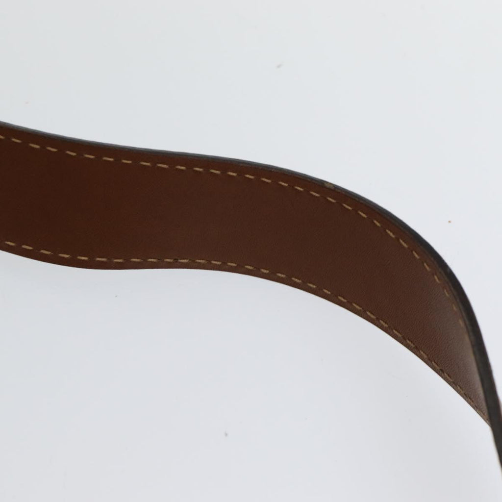 GUCCI Horsebit Shoulder Bag Leather Brown Gold 007 090 0213 bs16624