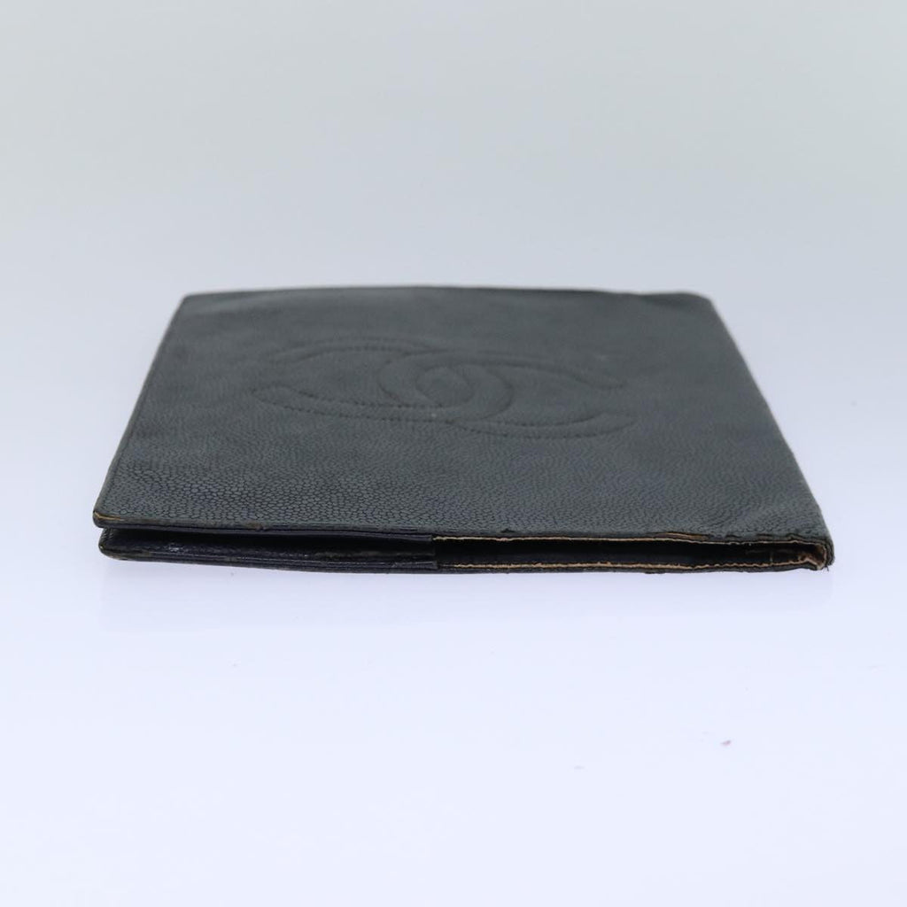CHANEL COCO Mark Note Cover Caviar Skin Black CC bs16686