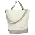 CHANEL Tote Bag Leather 2way White Silver CC bs16701