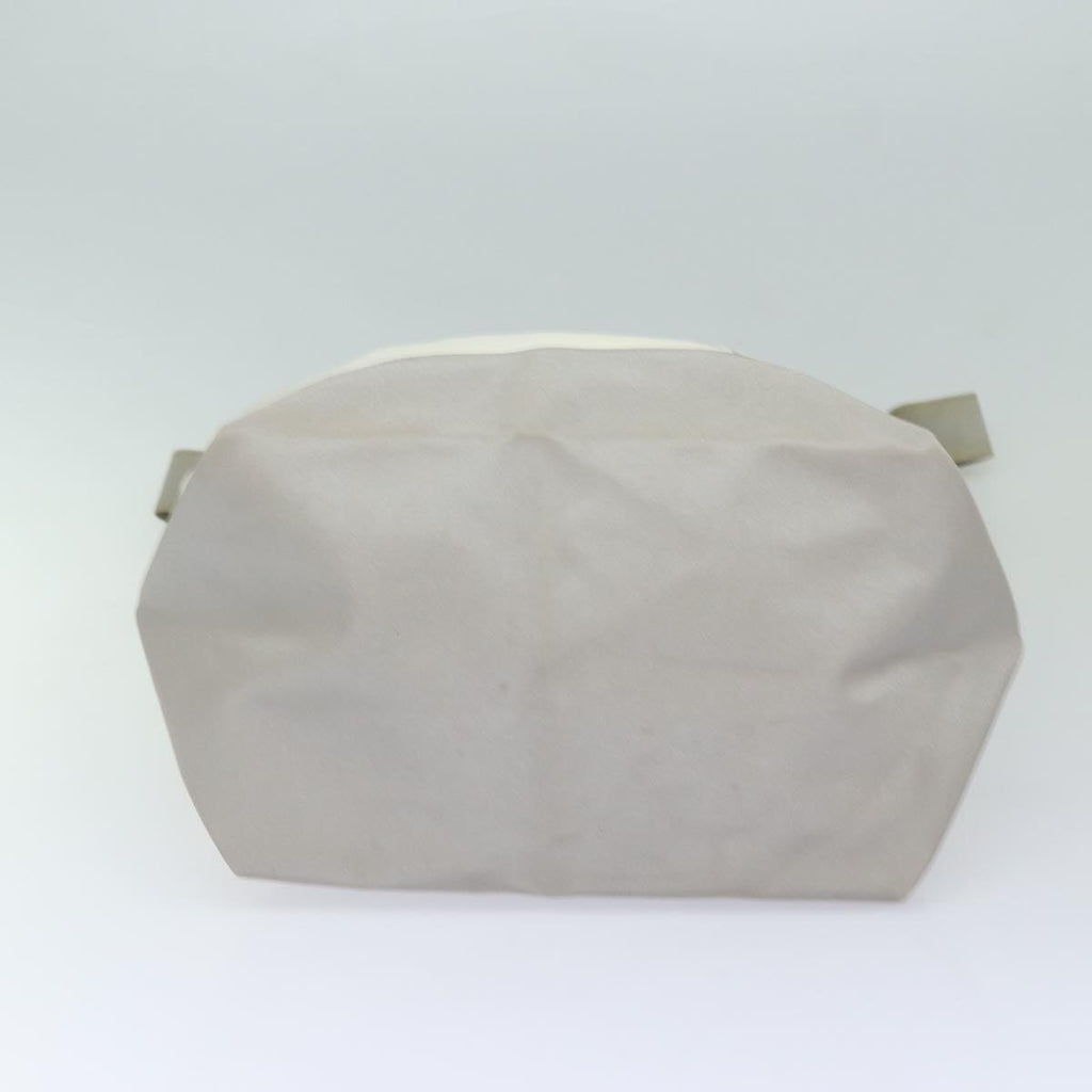 CHANEL Tote Bag Leather 2way White Silver CC bs16701