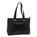 GUCCI GG Canvas Tote Bag Leather Black Silver 019 0426 2404 bs16708