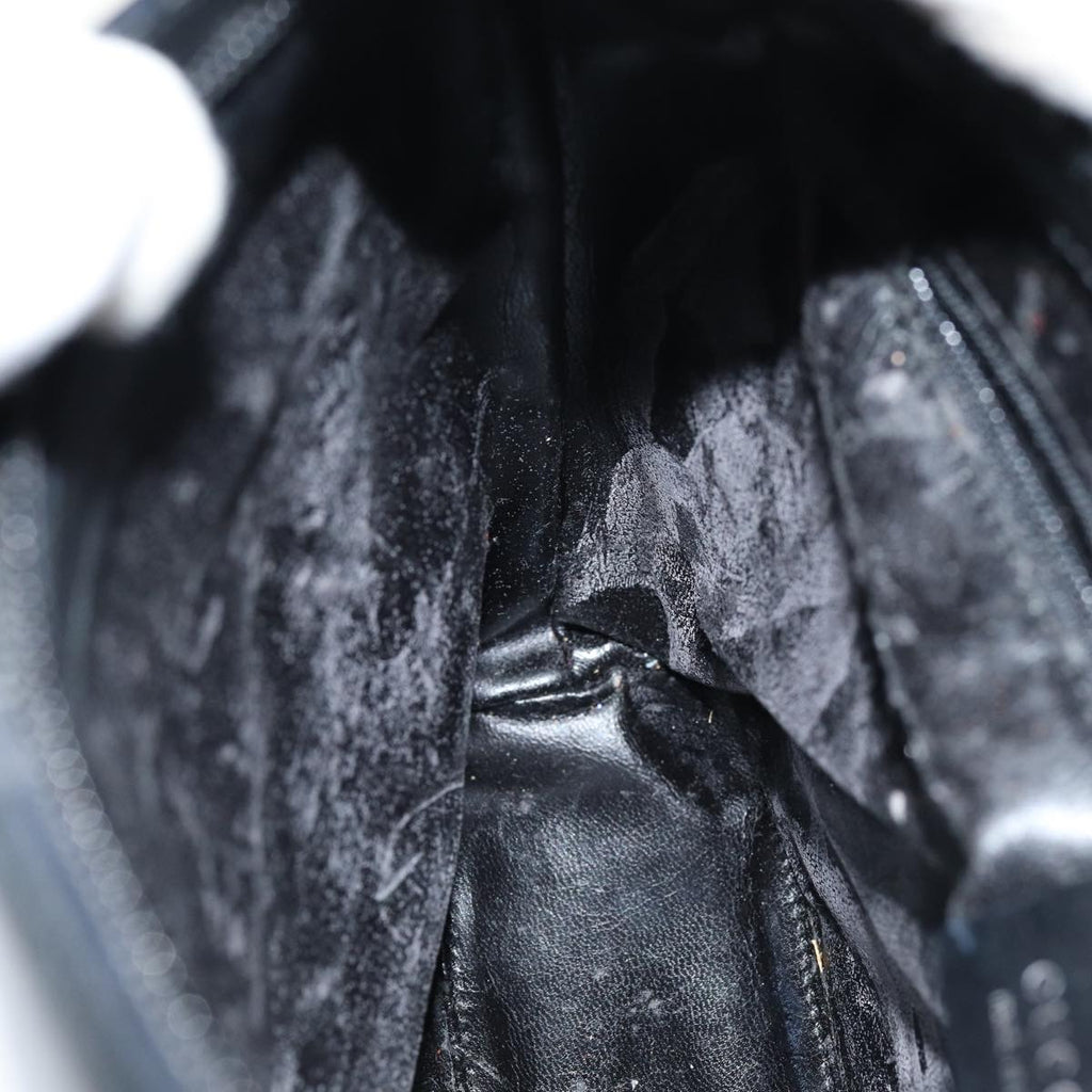 GUCCI Shoulder Bag Leather Black bs16709