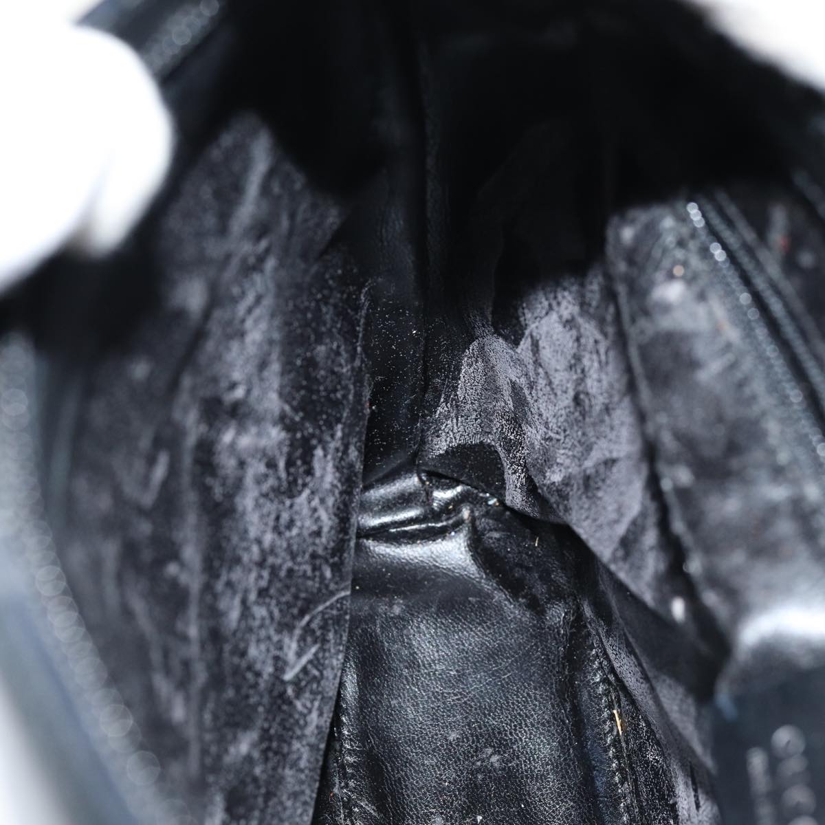 GUCCI Shoulder Bag Leather Black bs16709