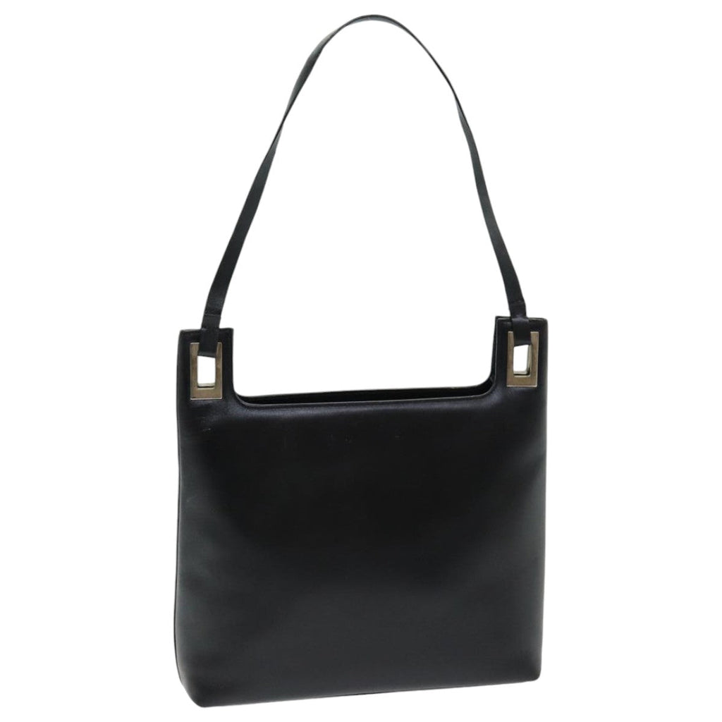 GUCCI Shoulder Bag Leather Black bs16709