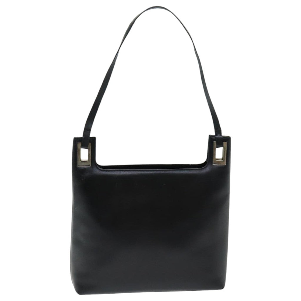 GUCCI Shoulder Bag Leather Black bs16709