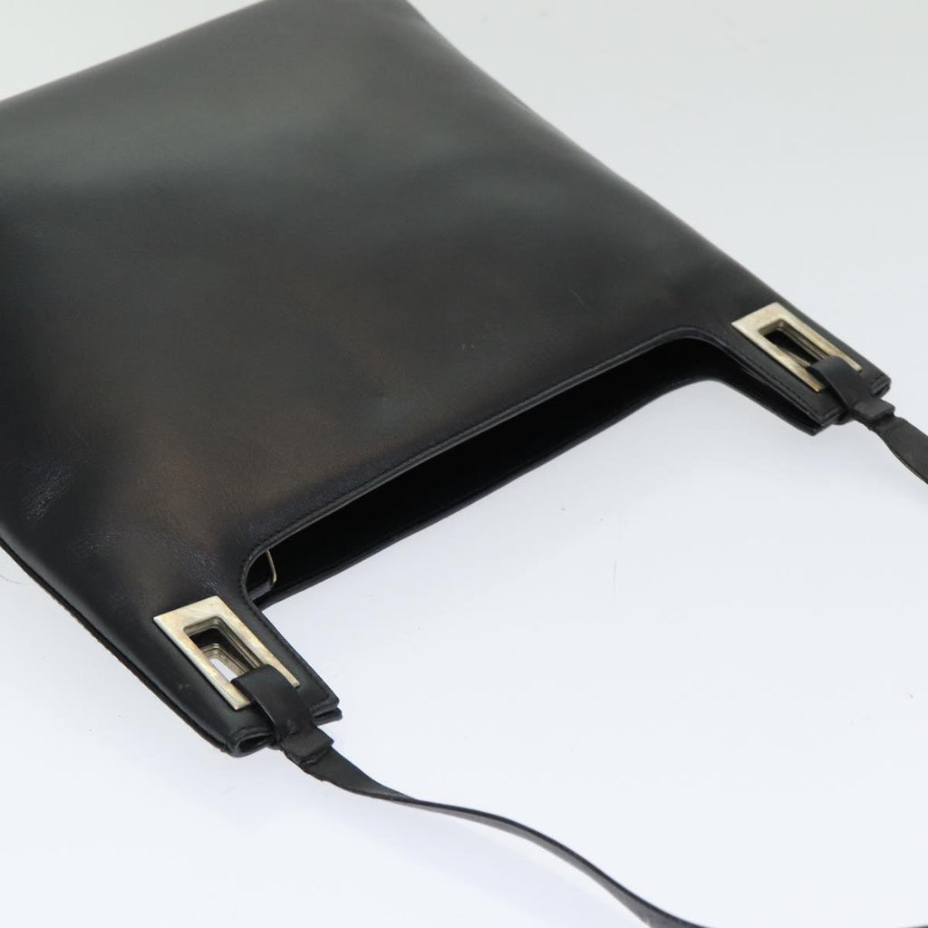 GUCCI Shoulder Bag Leather Black bs16709