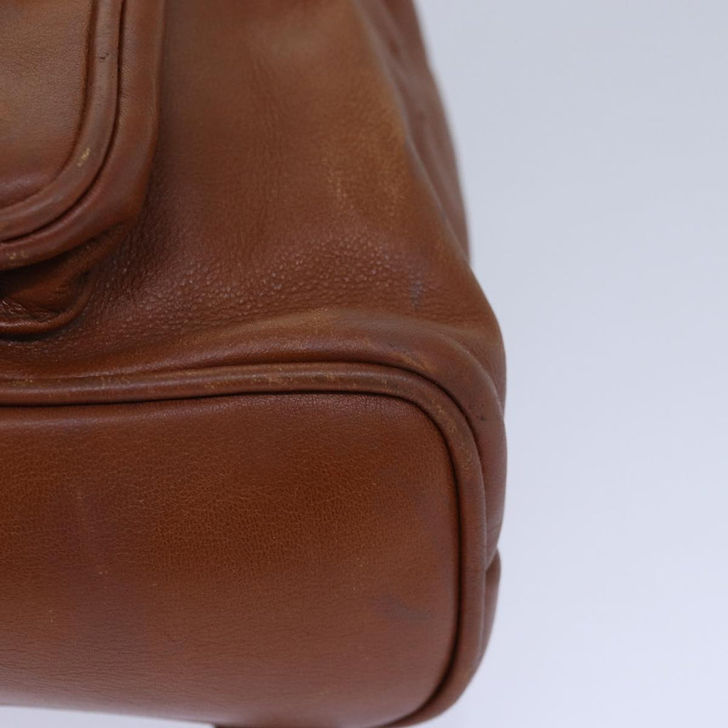 GUCCI Bamboo Backpack Leather Brown bs16715
