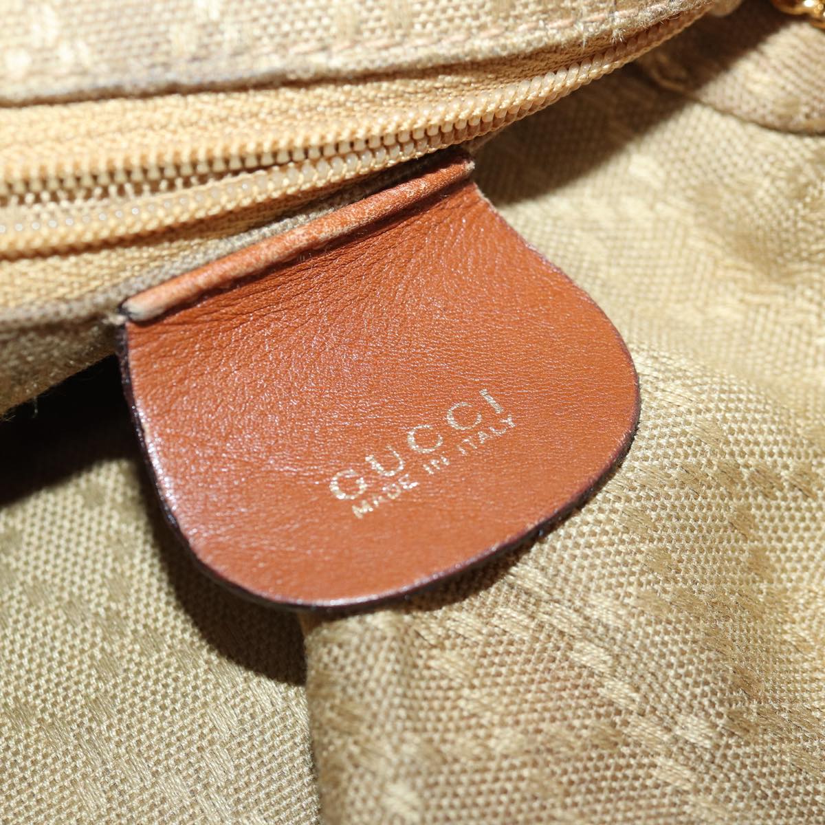 GUCCI Bamboo Backpack Leather Brown bs16715