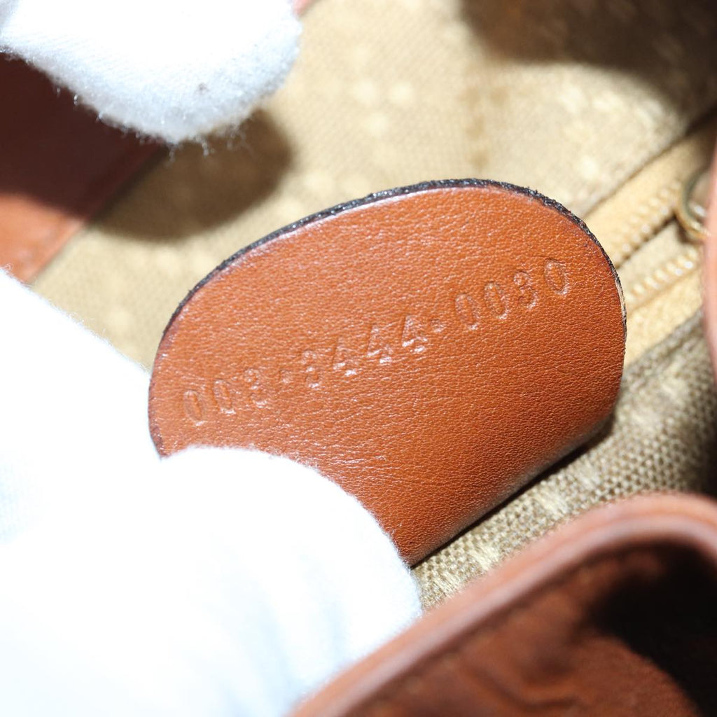 GUCCI Bamboo Backpack Leather Brown bs16715