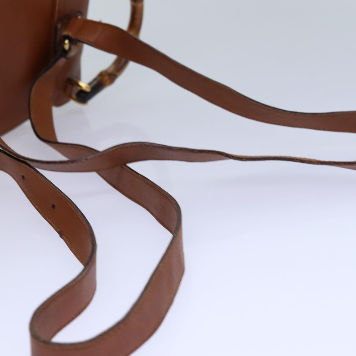 GUCCI Bamboo Backpack Leather Brown bs16715