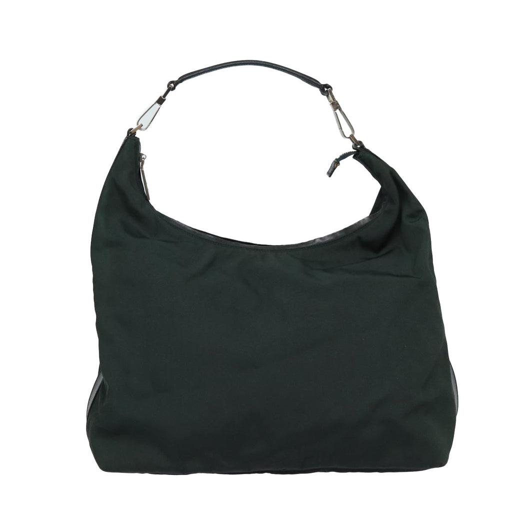 GUCCI Shoulder Bag Nylon Khaki Silver 001 1955 bs16720