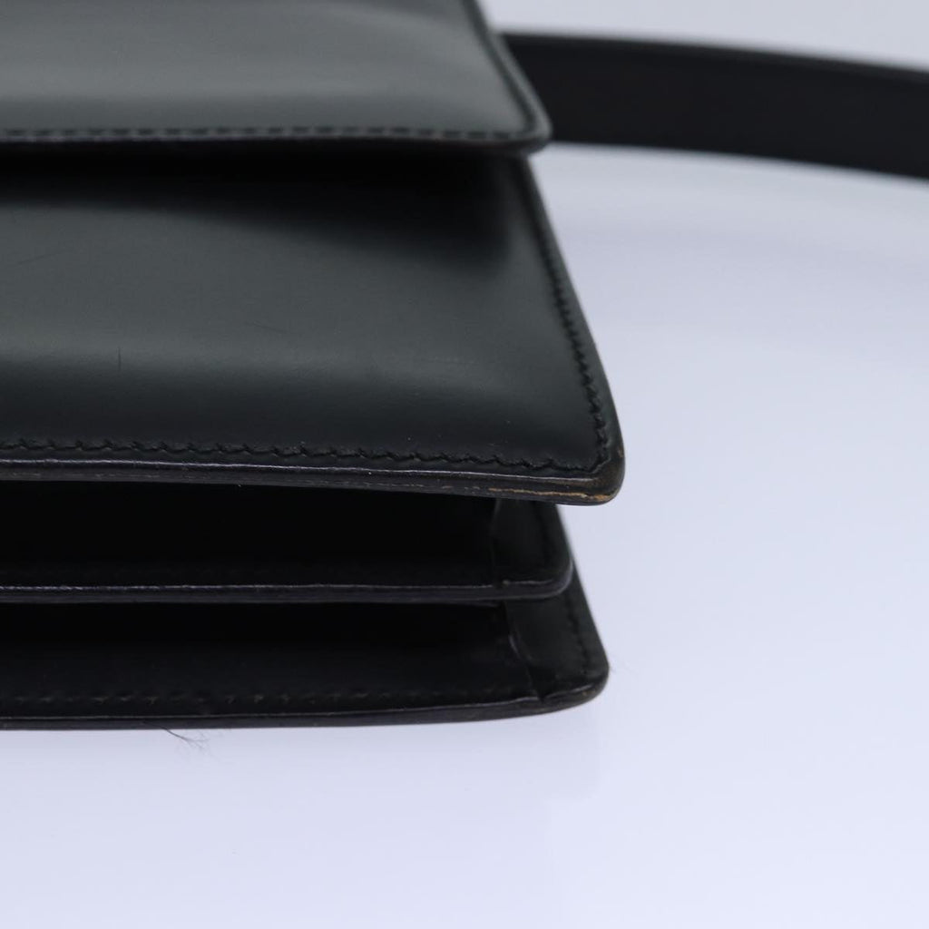 GUCCI Clutch Bag Leather Black bs16721