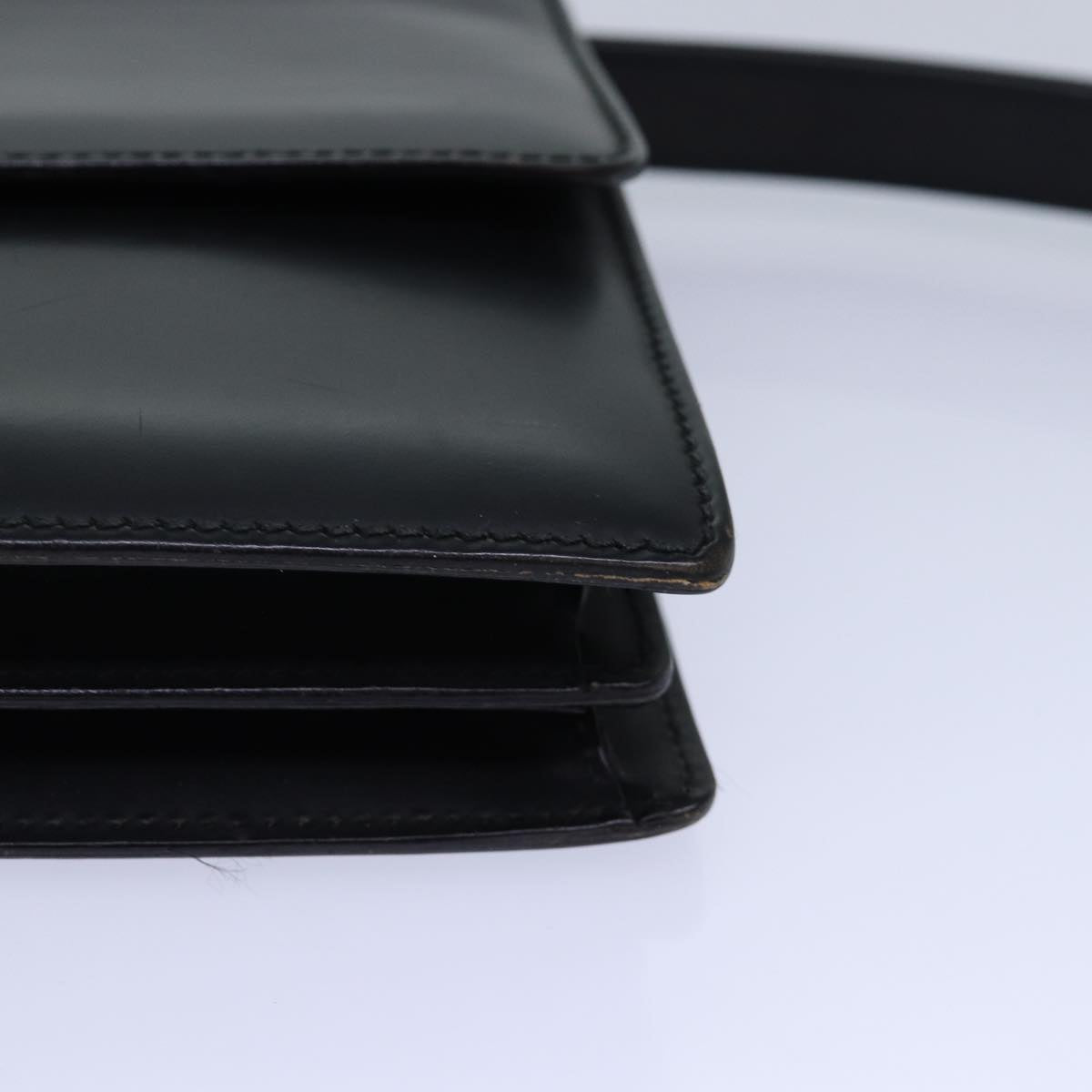 GUCCI Clutch Bag Leather Black bs16721
