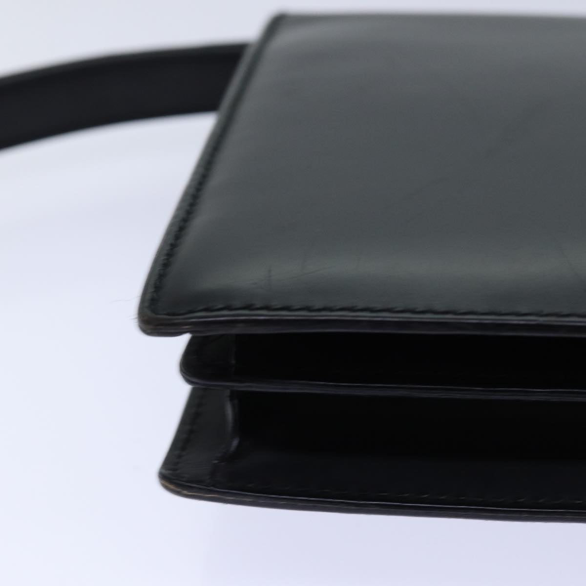 GUCCI Clutch Bag Leather Black bs16721