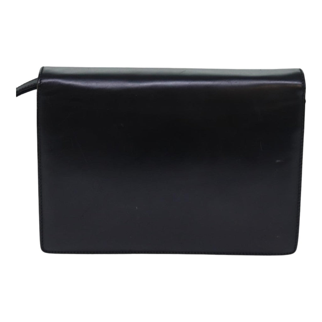 GUCCI Clutch Bag Leather Black bs16721