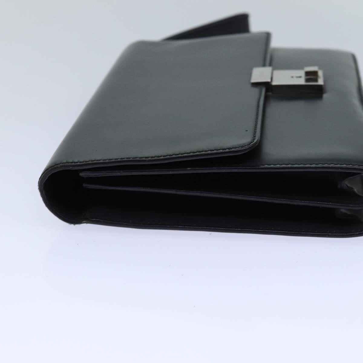 GUCCI Clutch Bag Leather Black bs16721