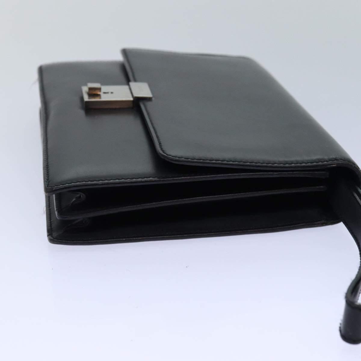 GUCCI Clutch Bag Leather Black bs16721
