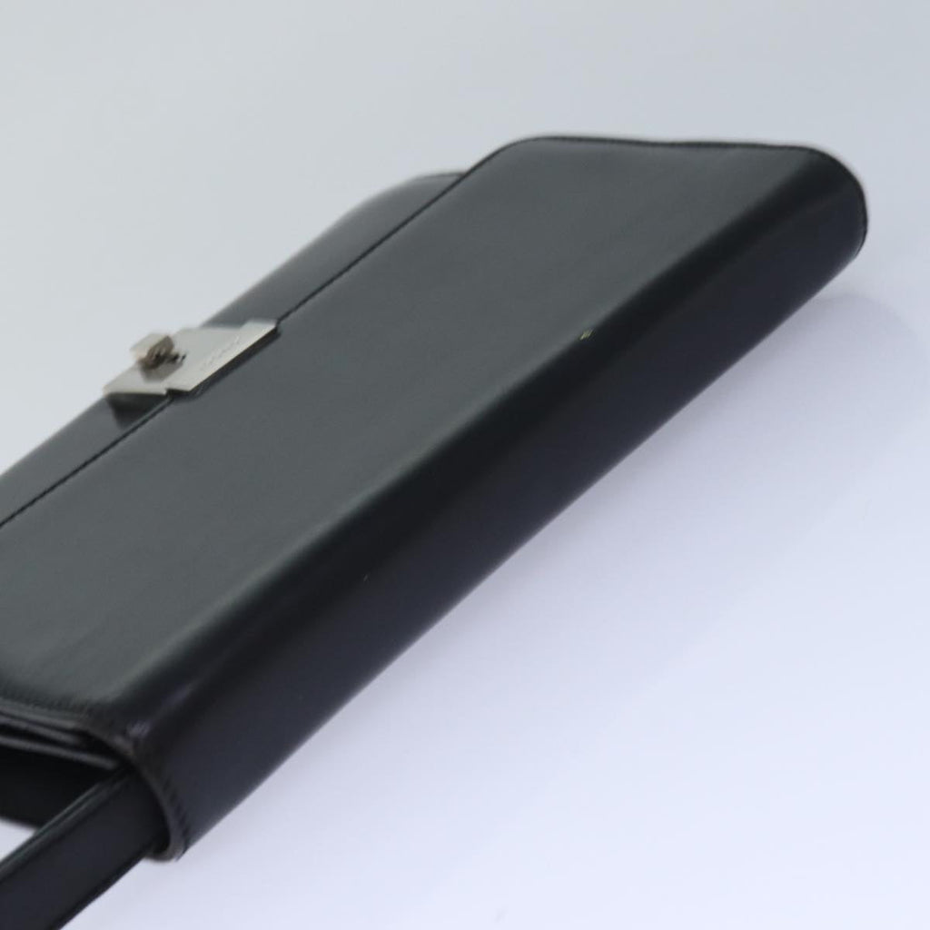 GUCCI Clutch Bag Leather Black bs16721