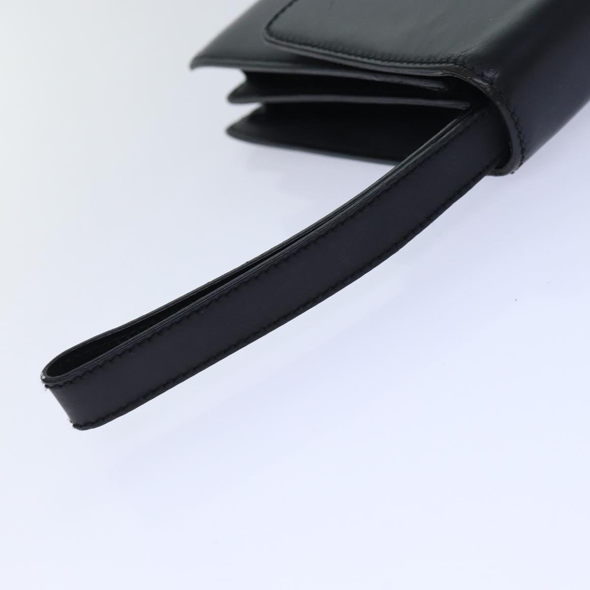 GUCCI Clutch Bag Leather Black bs16721