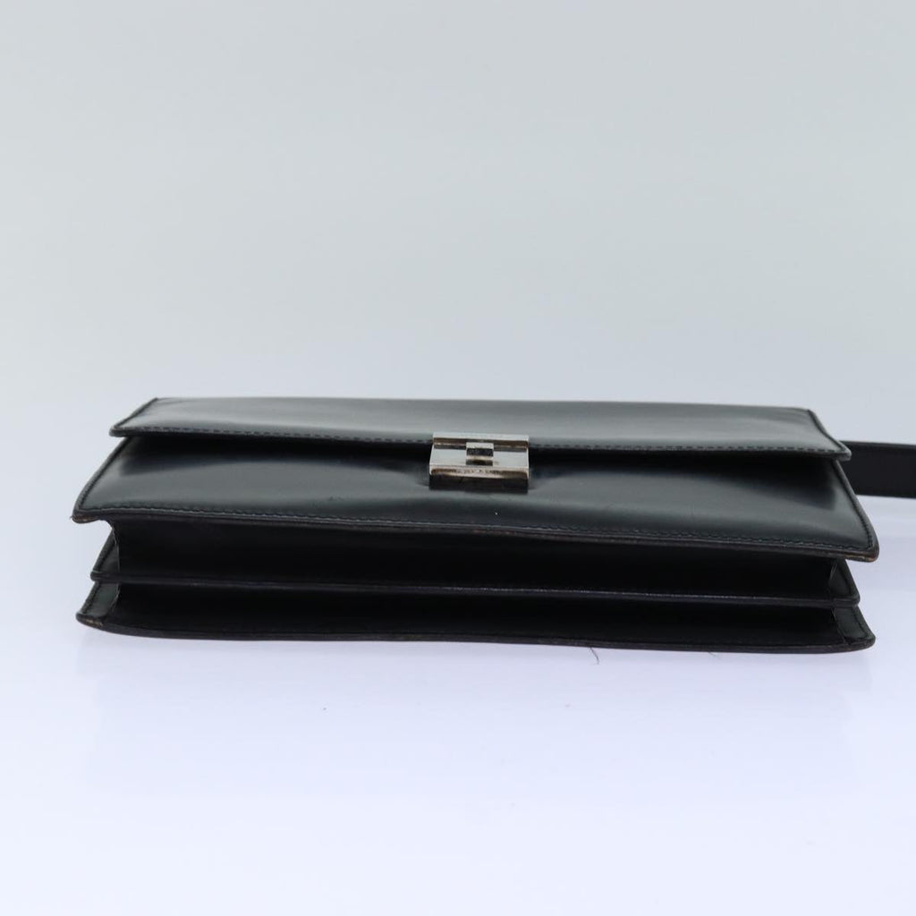 GUCCI Clutch Bag Leather Black bs16721