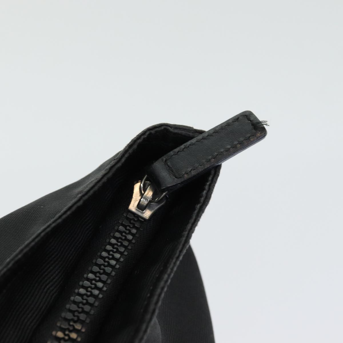 FENDI Hand Bag Nylon Black Silver bs16735