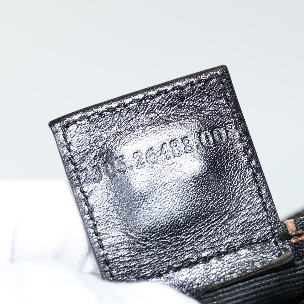 FENDI Hand Bag Nylon Black Silver bs16735