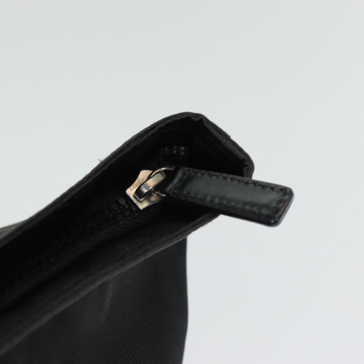 FENDI Hand Bag Nylon Black Silver bs16743