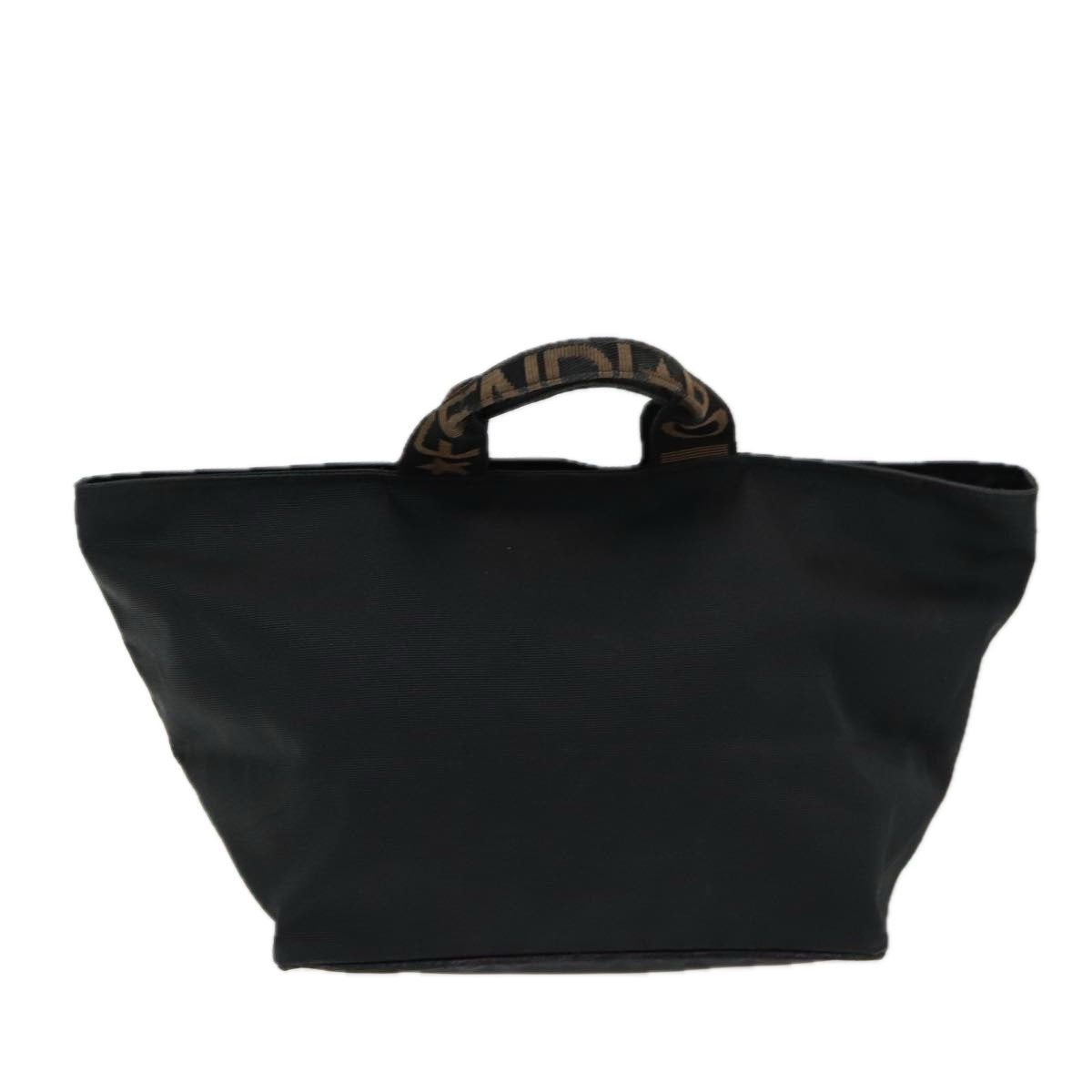 FENDI Hand Bag Nylon Black Silver bs16743