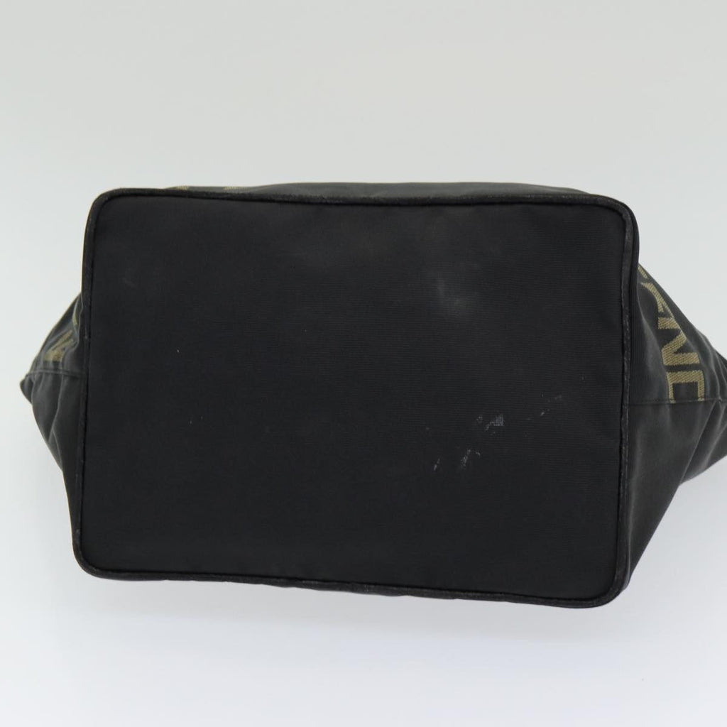 FENDI Hand Bag Nylon Black Silver bs16743
