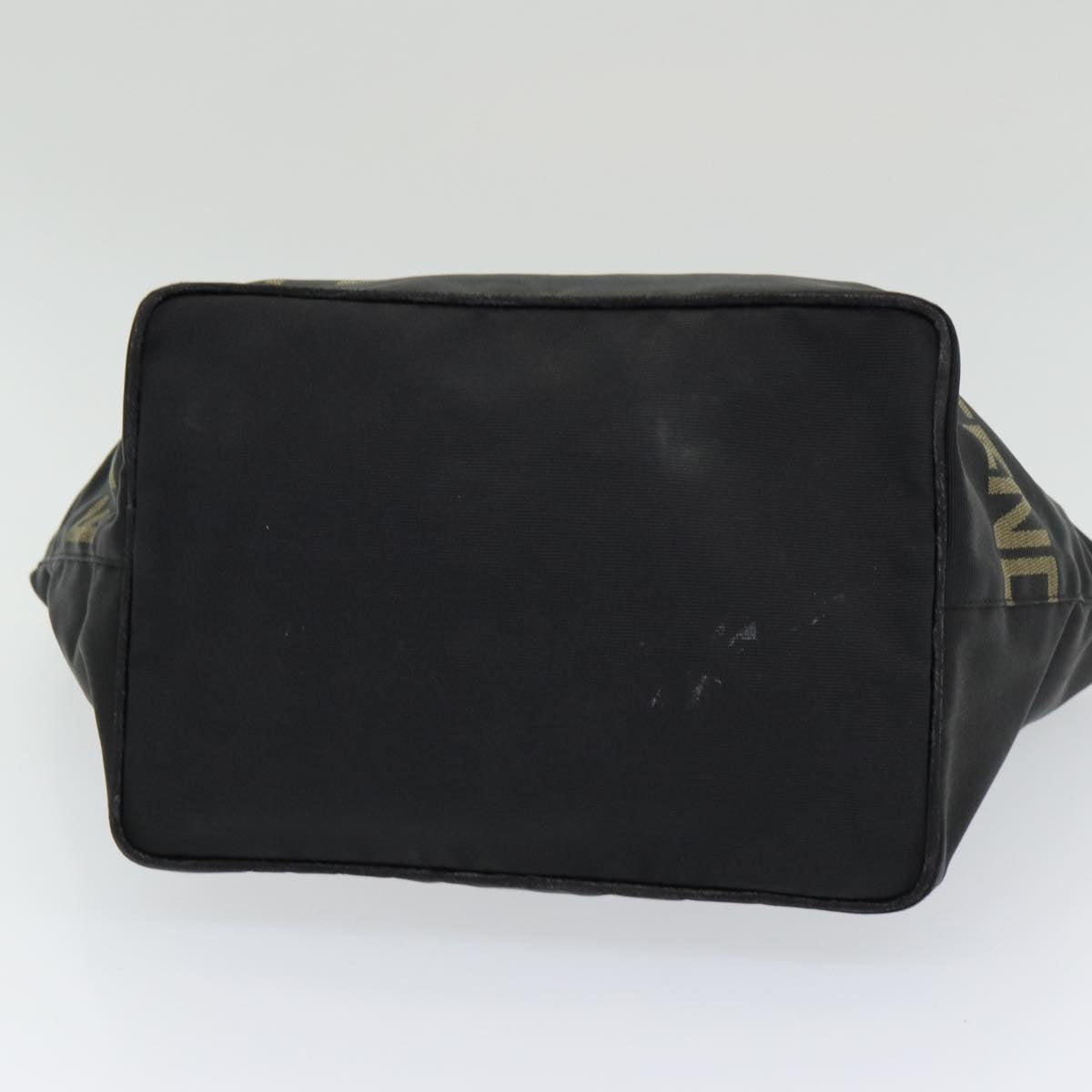 FENDI Hand Bag Nylon Black Silver bs16743