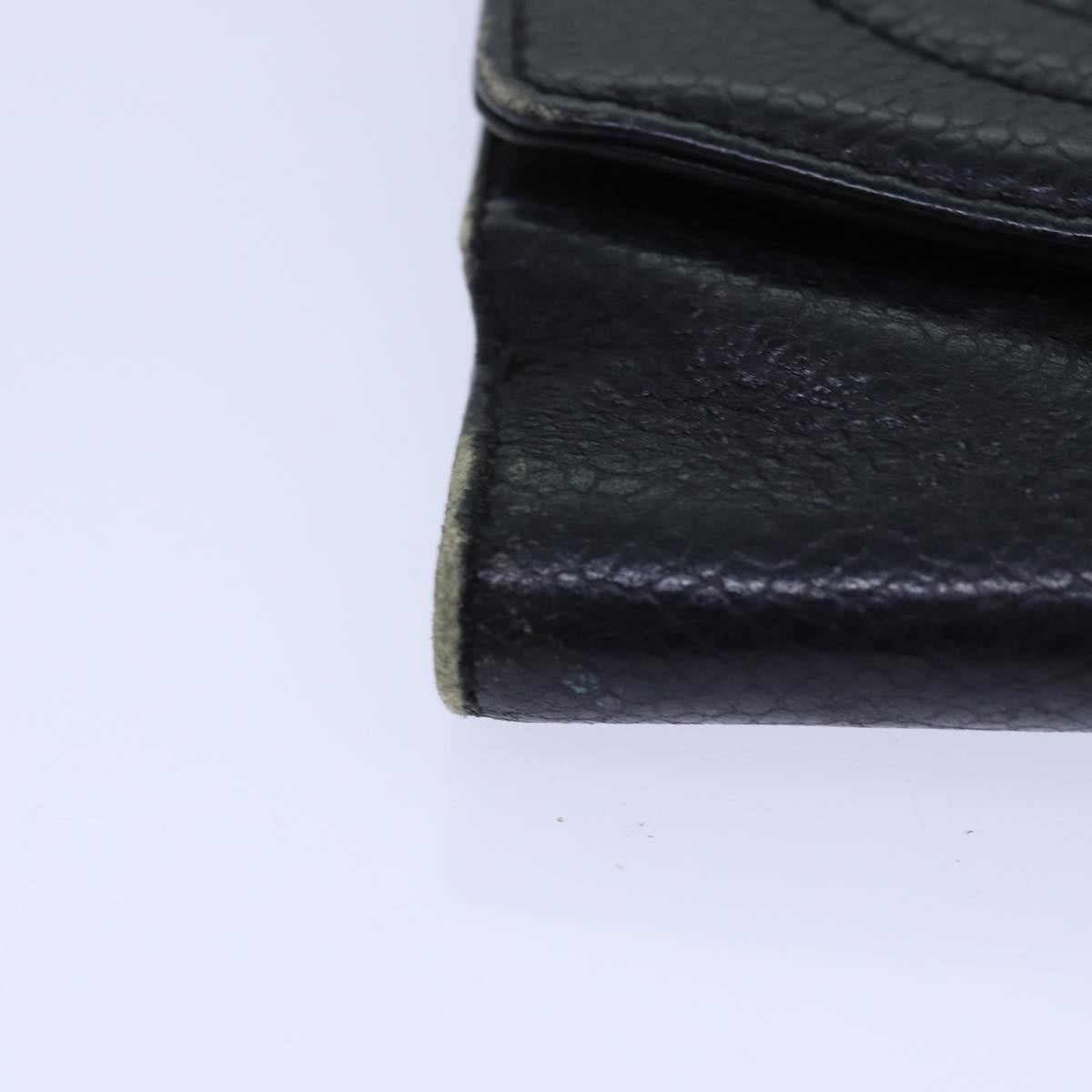CHANEL COCO Mark Wallet Caviar Skin Black Gold CC bs16752