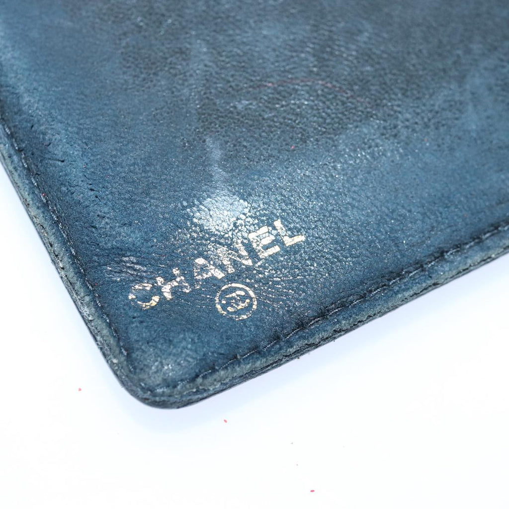 CHANEL COCO Mark Wallet Caviar Skin Black Gold CC bs16761