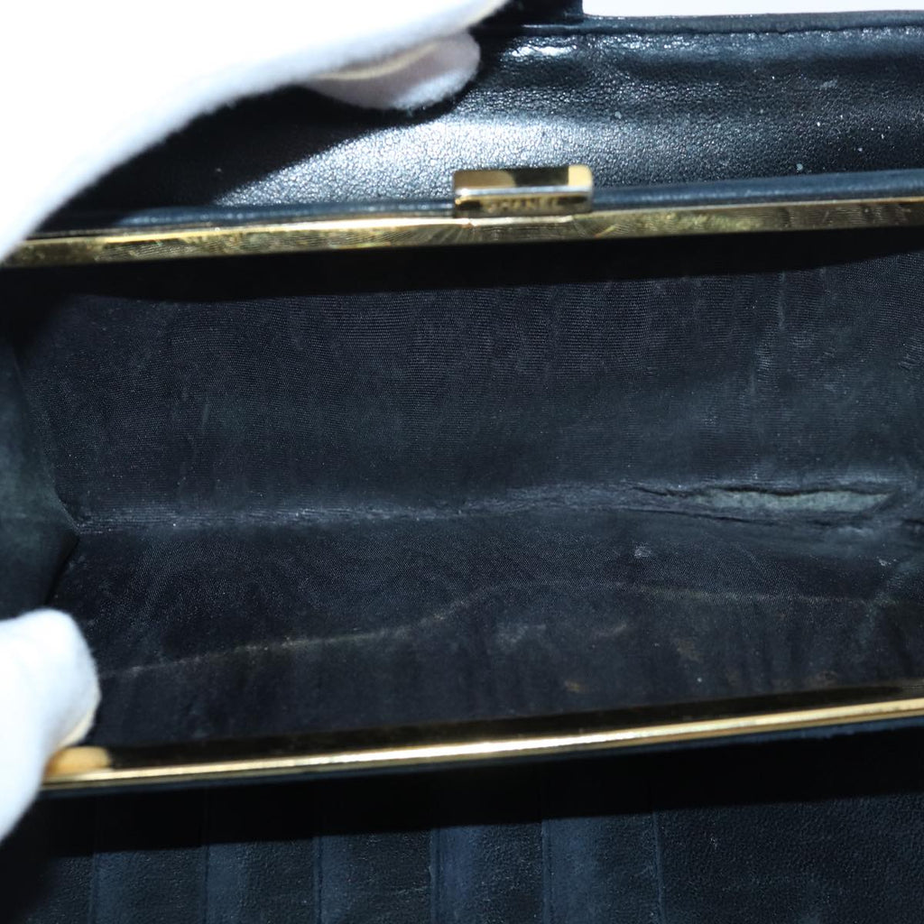 CHANEL COCO Mark Wallet Caviar Skin Black Gold CC bs16761