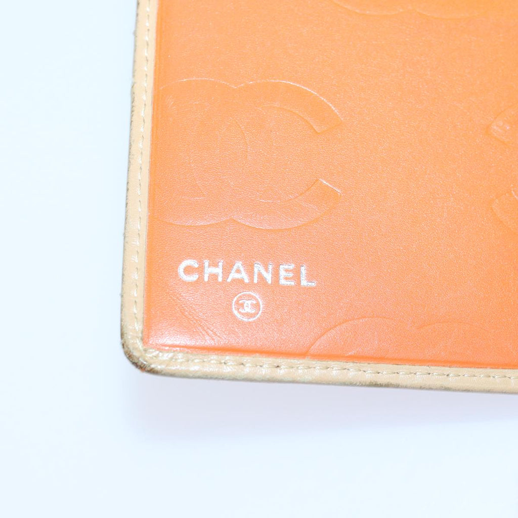 CHANEL Cambon Line Matelasse Long Wallet Leather Beige CC bs16763