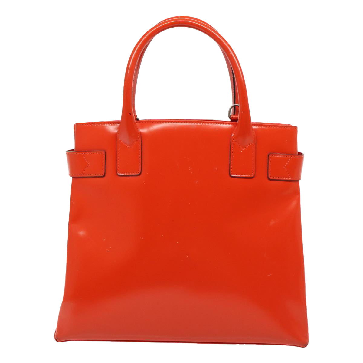 GUCCI Hand Bag Patent leather 2way Orange bs16767