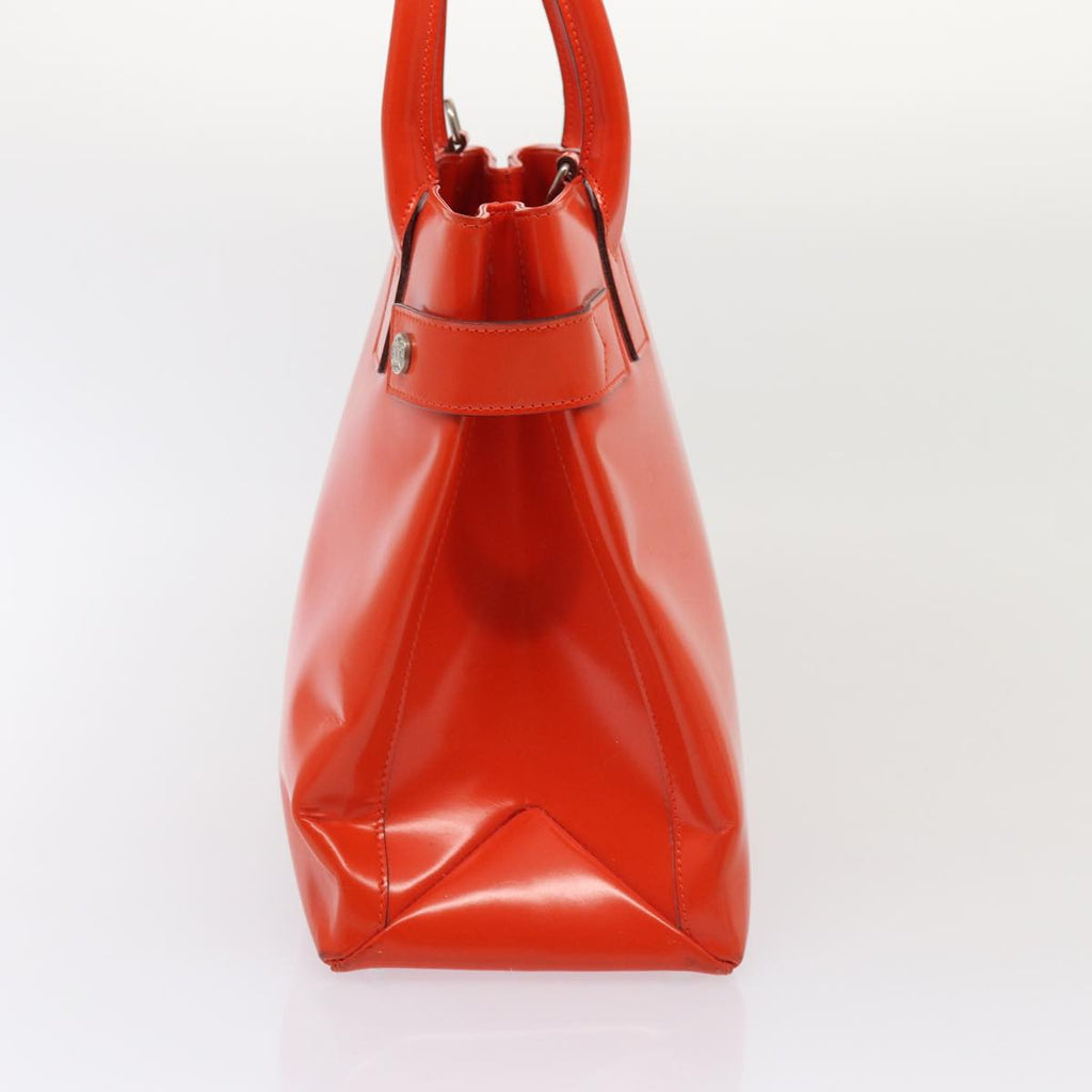 GUCCI Hand Bag Patent leather 2way Orange bs16767