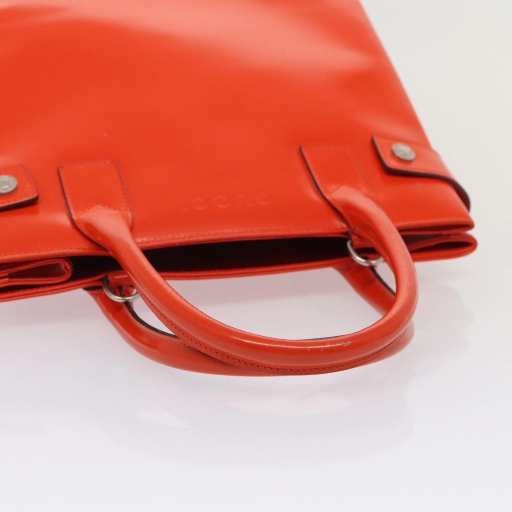 GUCCI Hand Bag Patent leather 2way Orange bs16767