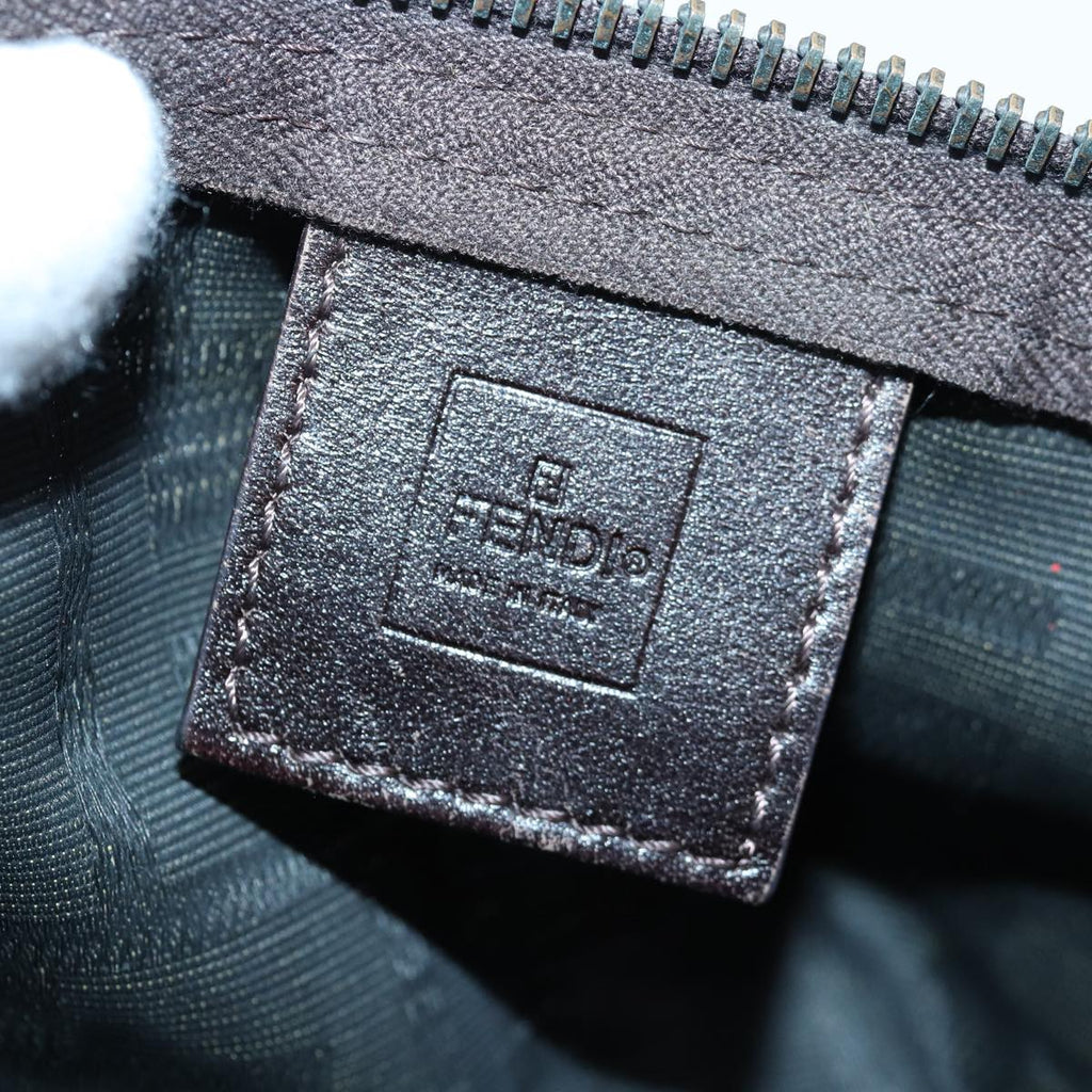 FENDI Zucca Canvas Pouch Brown Black bs16772