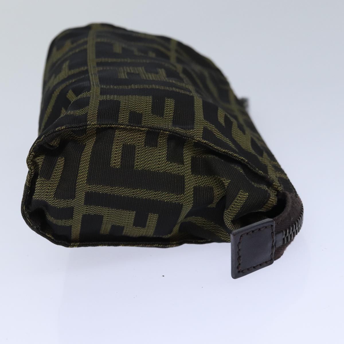 FENDI Zucca Canvas Pouch Brown Black bs16772
