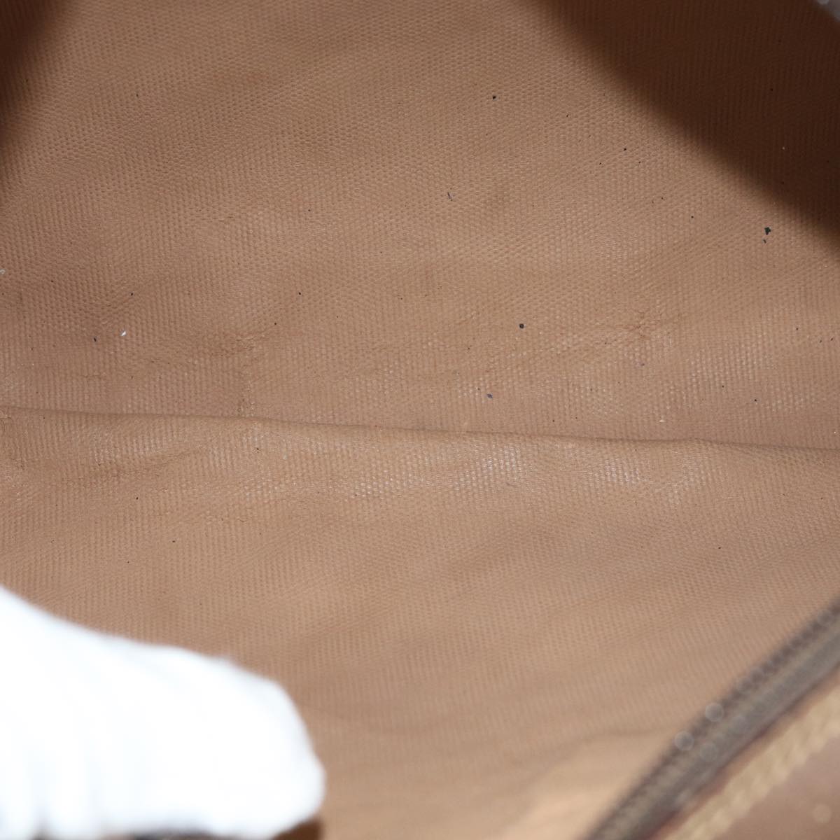 GUCCI GG Canvas Clutch Bag PVC Leather Beige bs16777