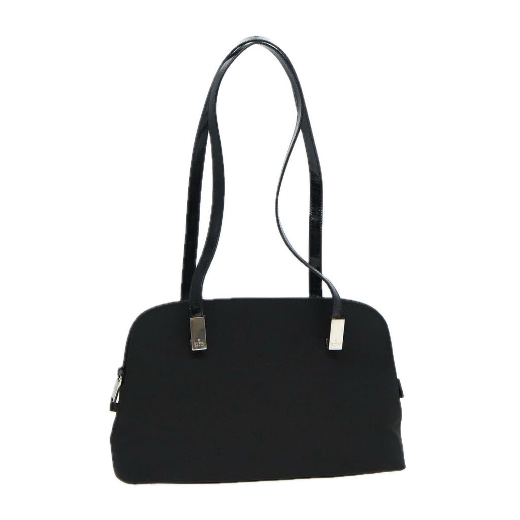 GUCCI Shoulder Bag Nylon Black Silver 001 3261 bs16778