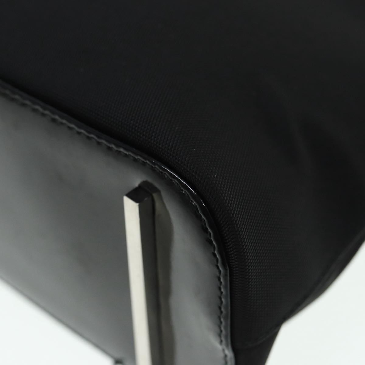 GUCCI Shoulder Bag Nylon Black Silver 001 3261 bs16778