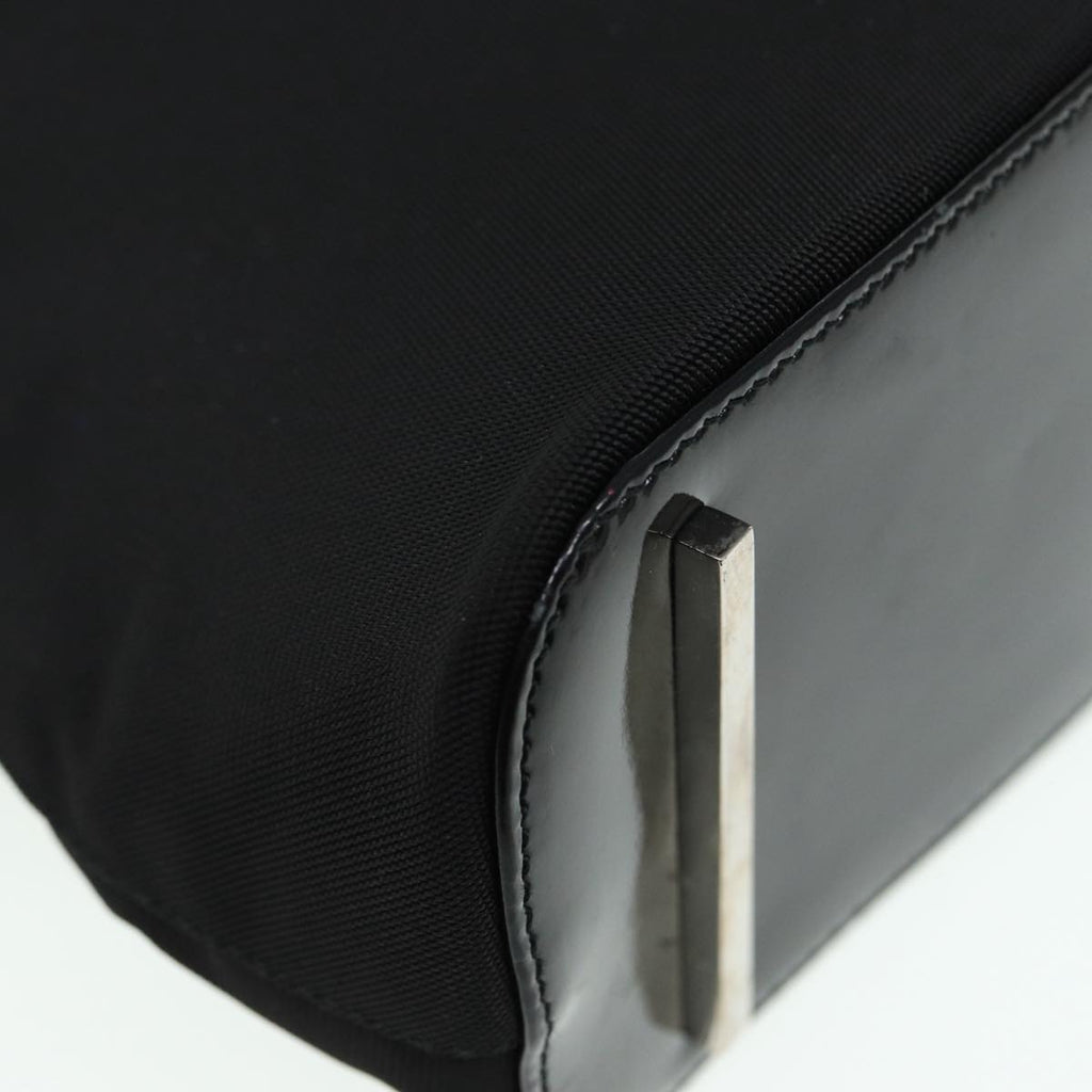 GUCCI Shoulder Bag Nylon Black Silver 001 3261 bs16778