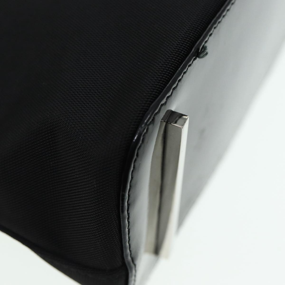 GUCCI Shoulder Bag Nylon Black Silver 001 3261 bs16778