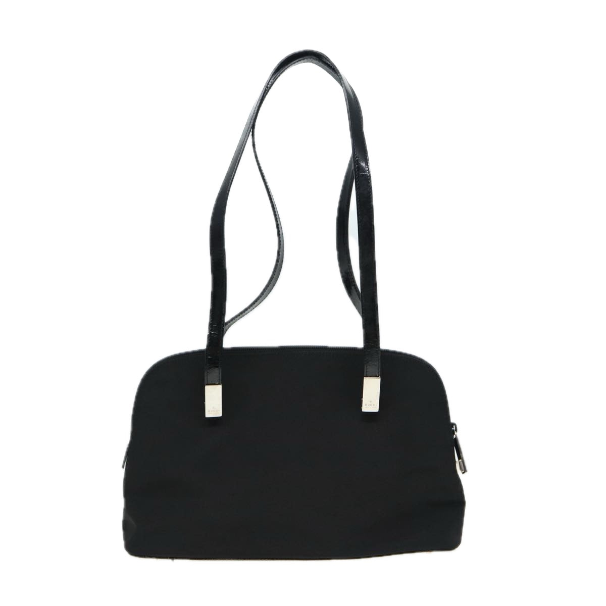 GUCCI Shoulder Bag Nylon Black Silver 001 3261 bs16778