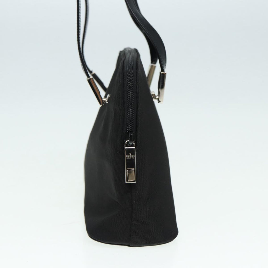 GUCCI Shoulder Bag Nylon Black Silver 001 3261 bs16778